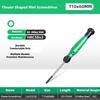 1pc Mini Torx Screwdriver featuring Magnetism S2 Alloy Steel Pozi Screwdrivers Flower Shaped Screwdriver T5-T20