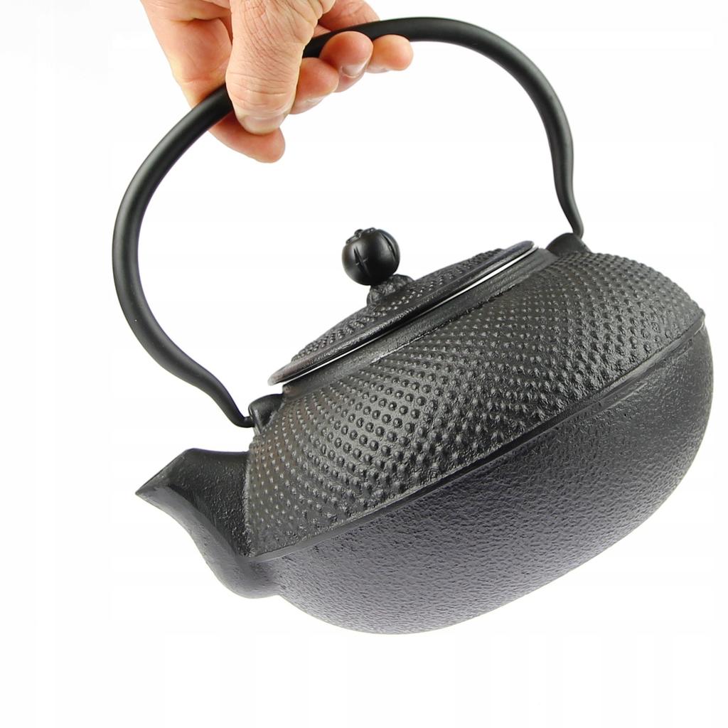 1.5L CAST IRON KETTLE STRAINER 4x CUPS SET