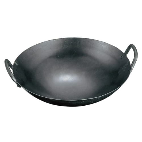 Yamada Iron Hammered Chinese Pot with Handle, 51cm (1.6mm Thickness)