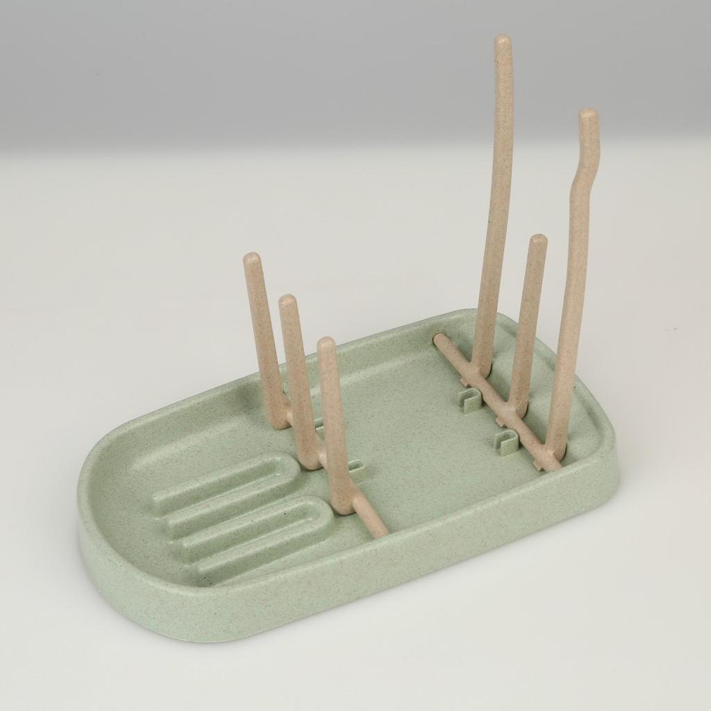 Wheat Straw Baby Bottle & Nipple Drying Rack Cup Holder