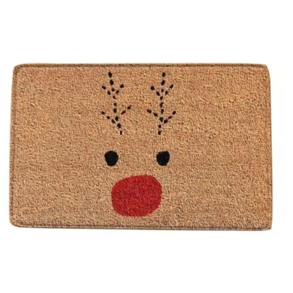 VIKAMA Christmas Welcome Floor Mat Dwarf Dwarf Dwarf Bedroom Kitchen Floor Mat Christmas Decoration Entrance Carpet