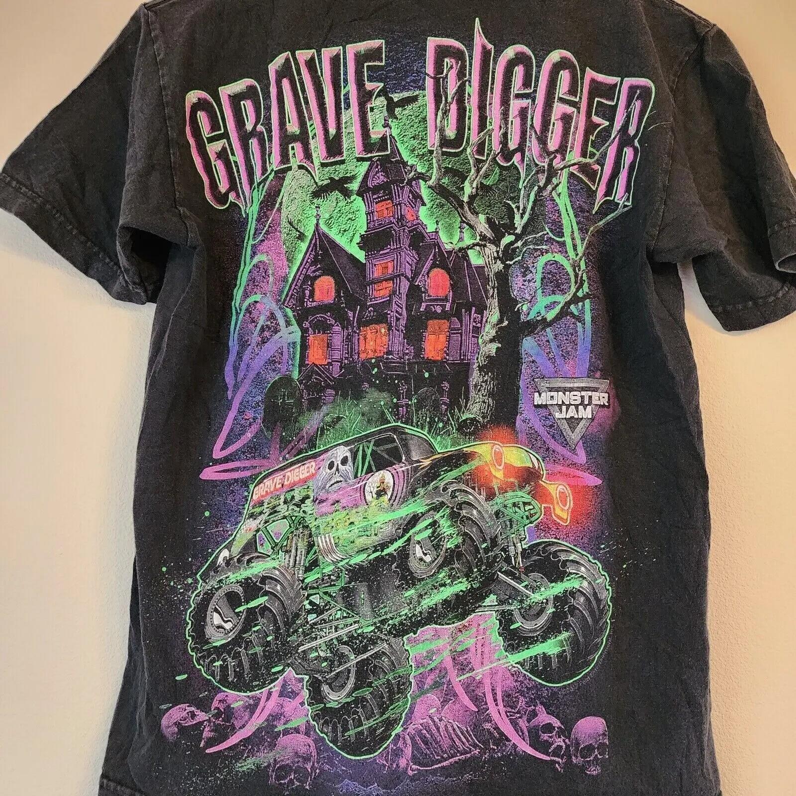 New Vintage 1988 Grave Digger Race Team Monster Truck Black Unisex T-shirt XXXL