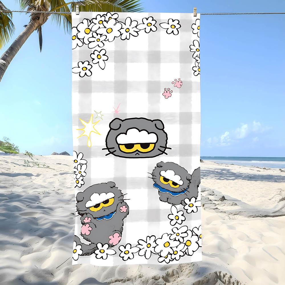 Beach Towel Oversized Lovely Z-Zo&Friendss Towel Super Absorbent Soft Swim Beachtowels For Men, Women