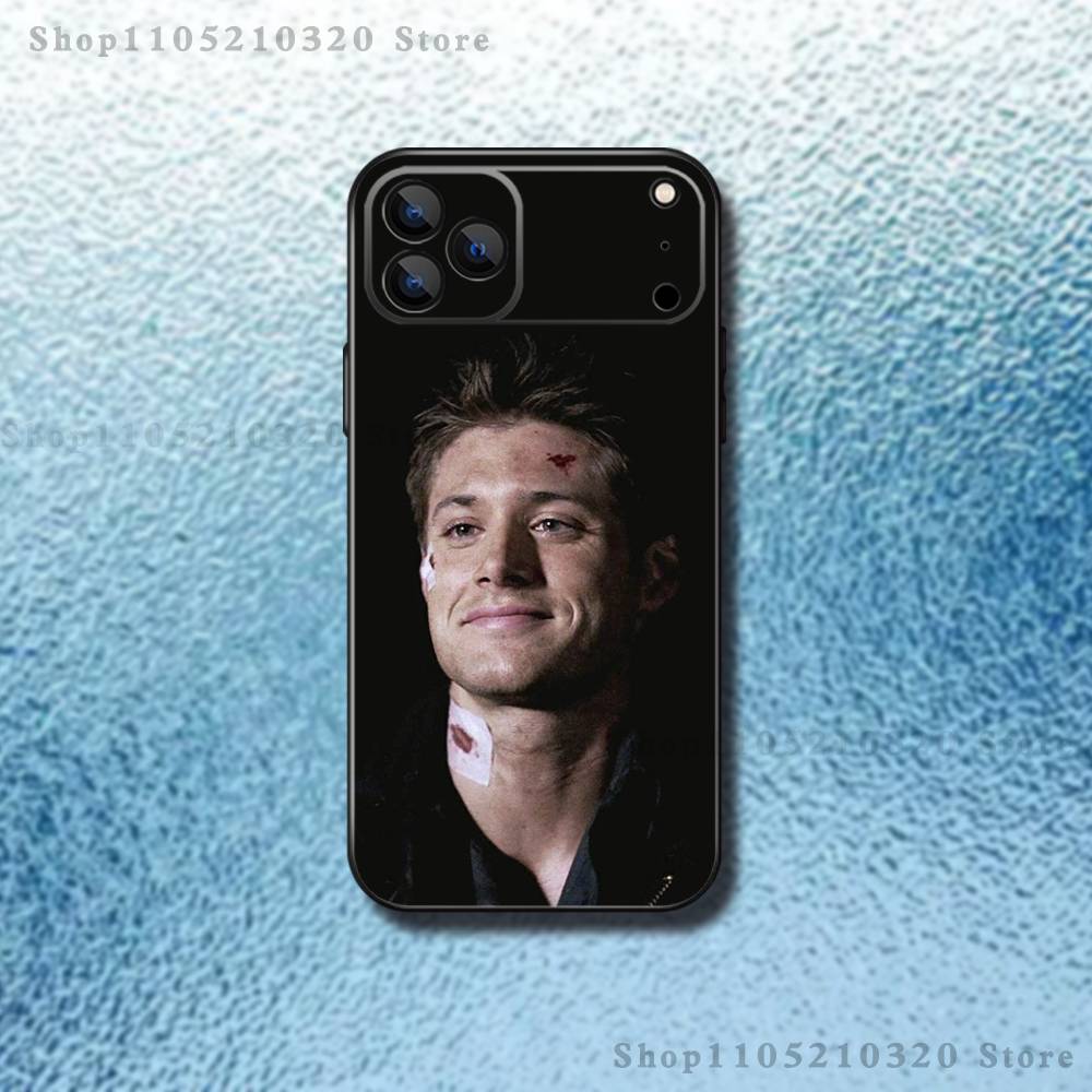 

Jensen A-Ackles D-Dean Winchester Phone Case For iPhone 17,16,15,14,13,12,11 ,Pro Max,XS,X,XR,Mini,8,7,Soft Silicone Black Cover iPhone17