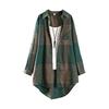 Checkered Shirt Woman Women's Buttoned Shirts Linen Blouses Woman Long Sleeve Shirts for Women Women's Vintage Blouse Elegant