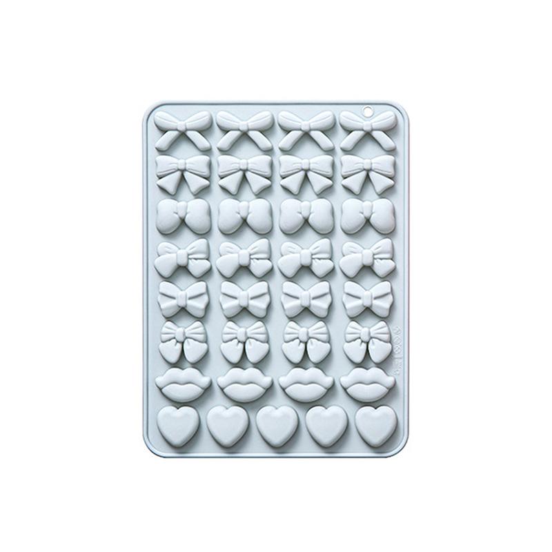 

Bow Mold Bow Silicone Mold For Chocolate, 8 Shapes Bow Tie Bowknot Heart Lip Silicone Candy Chocolate Mold For Birthday Wedding синий