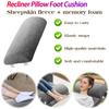 4 Inches Recliner Foot Cushion Memory Foam Neck Pillow Leg Rest Bolster Half Roll Leg Pillow for Ankle and Knee Support