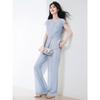 Women's Linen Blend Sleeveless Wide-Leg Pants Set