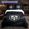 Biancheria da letto a tema Leeds United Set 3 Pezzi Copripiumino Biancheria da letto Decorativa Per Camera Adolescenti Decorazione Casa