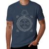 Solomon Circle Goetia Black N White T-Shirt Soft Stretch Short Sleeve Top