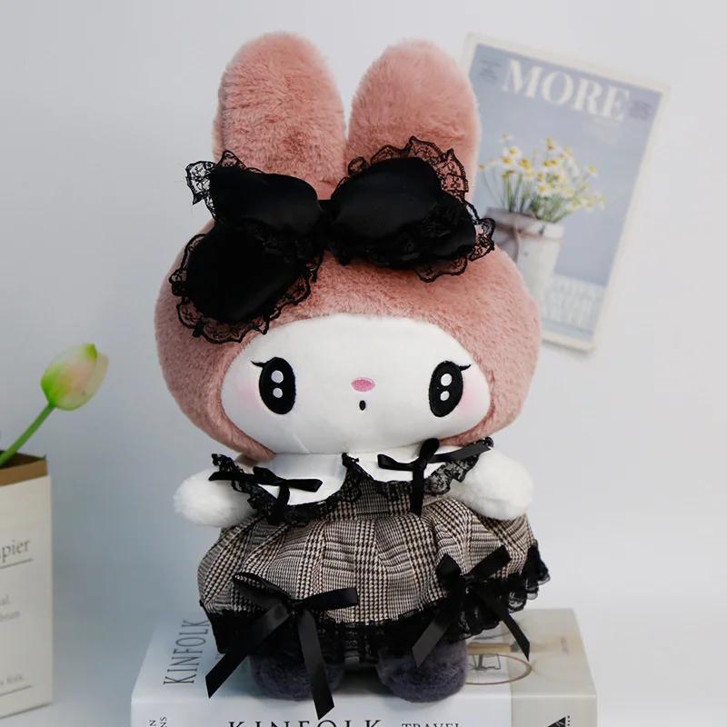 

25cm Kuromi My Melody Lolita Gothic Plush Toy Cartoon Soft Filled Doll Plushie Pillow Room Decoration Children Birthday Gift about 25cm