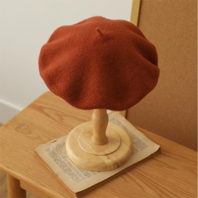 Wool Beret Hat For Women Winter Artistic Cotton Breathable Sunshade Stylish Summer