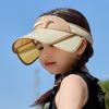 Children'S Sun Protection Hat Retractable Empty Top Hat Boys And Girls Small Windmill Uv Protection Sun Hat Baby Sun Hat