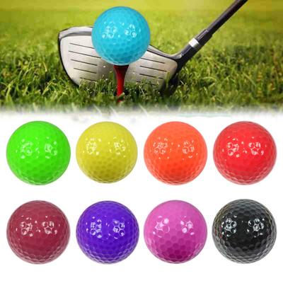 Rubber Golf Practice Ball, Double-Layer Putting Swing Training Golf Ball, Professional Golf Ball for Driving Range Indoor Outdoor
