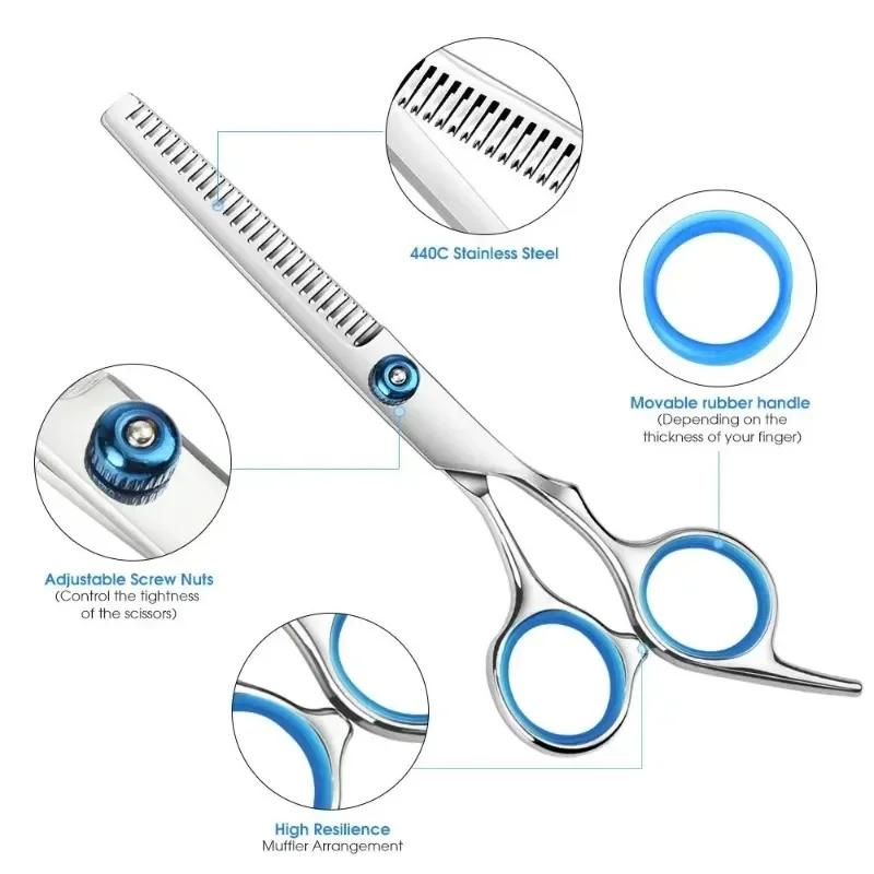 Professional 6 Inch Hair Scissors Thinning Barber Cutting Hair Shears Scissor Tools Hairdressing Scissors