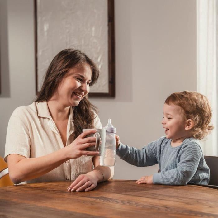 Biberon - MAM BABY - Easy Active - +6 mois - 330 ml - Tétine débit X - Ice