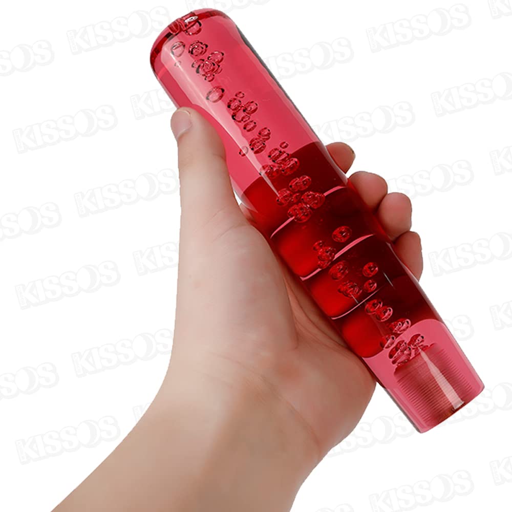 Crystal Shift with for Kei Isuzu Knob, 20cm, Foam, Adapter, Trucks, Trucks, Mitsubishi, Hino, Fuso, (Universal Fit) (Red)