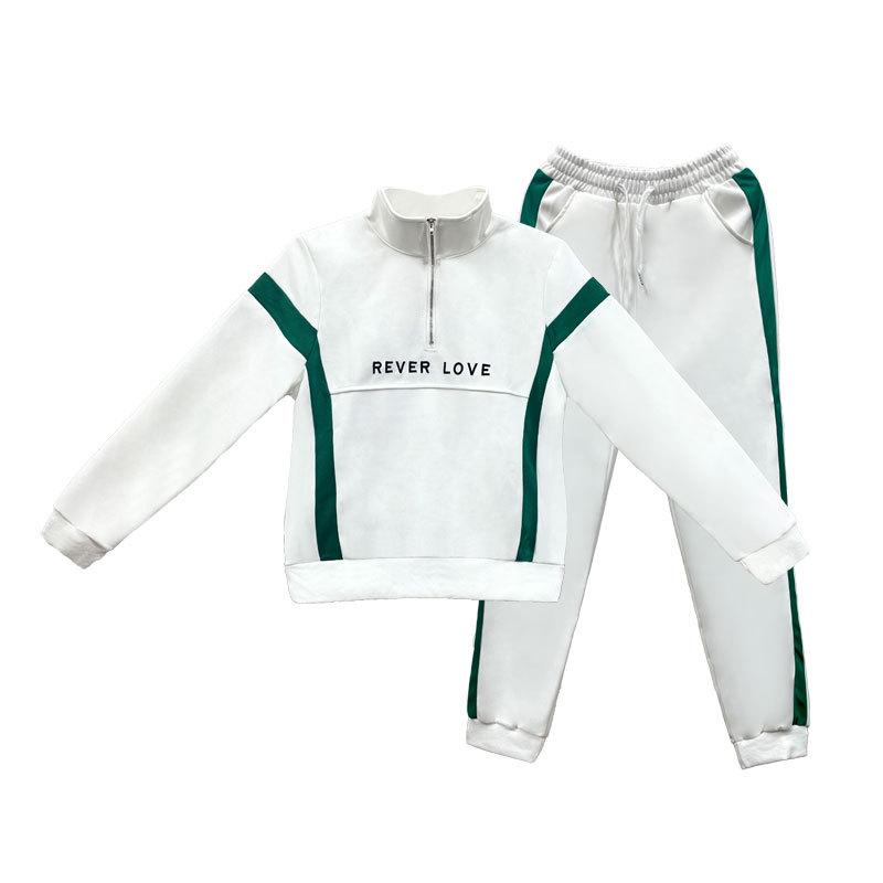 2024 Korean-Style Plus-Size Women's Stylish Loose Two-Piece Sportswear for Spring and Autumn