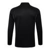 Fußball Trainingsshirt Langarm Real Madrid Trikot Erwachsene Herbst und Winter Teamsportbekleidung Halbreißverschluss Fußballtrikot Set