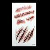 3D Halloween Blutige Narbe Temporäre Tattoo Aufkleber Cosplay Körper Kunst Make-Up Aufkleber