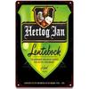 Retro Hertog Jan Metal Sign - Exquisitely Crafted Tin with Vivid Paint, Ideal for Bar & Club Decor To Create a Mesmerizing Mural