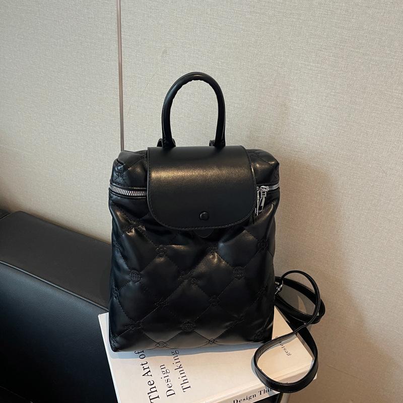 Korean Women's Minimalist Backpack 2025 - Trendy, Large-Capacity Autumn/Winter Handbag & Commuter Bag