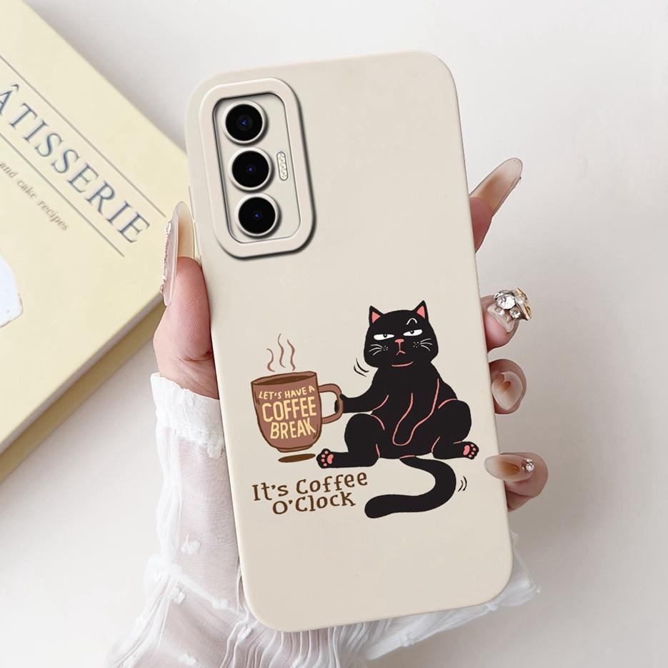 For Tecno Pova 3 Case LF7n Stylish Candy Panted Cover Shockproof Phone Case For Tecno Pova 3 Pova3 Soft Fundas 6.9'' Matte Coque