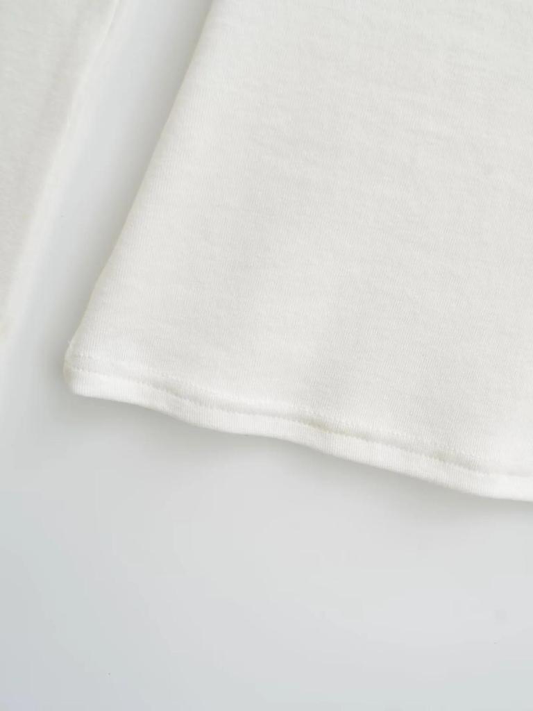 Women's Slim Fit Long Sleeve Cashmere T-Shirt with Half-High Collar for Spring and Autumn