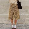 Snake Printed Straight Skirt For women High Waist Loose Long Skirt Ins Hot Streetwear Female Skirt Summer New 2026