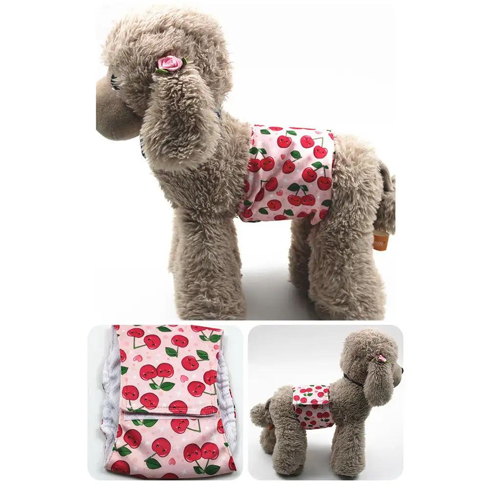 

Подгузники для собак Физиологические трусики для щенков Мужские трусики Шорты Нижнее белье Моющиеся женские подгузники для собак Трусики для домашних животных Одежда для собак и кошек S