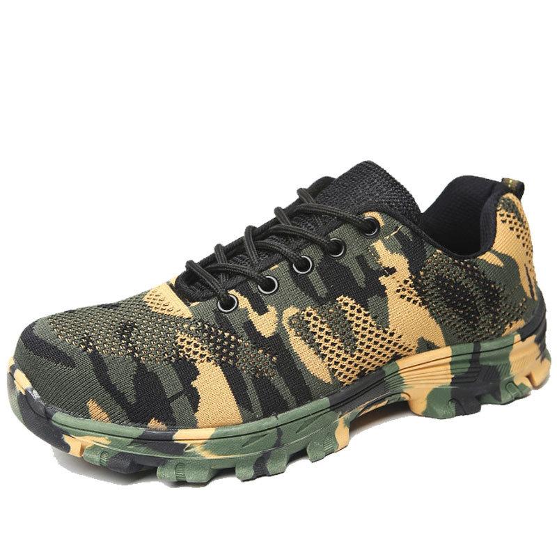 Anti-smashing and Anti-piercing Safety Shoes, Fly-woven Labor Insurance Shoes, Wear-resistant and Non-slip, Breathable and Deodorant Work Shoes