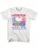 Woodstocke Peace Music Graphic T-Shirt 100% Cotton Crew Neck Short Sleeve