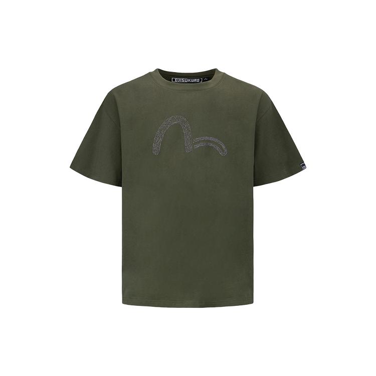 Evisu SS22 Drop Shoulder Sleeve T Shirt Men's 2ESGNM2TS572RXCT