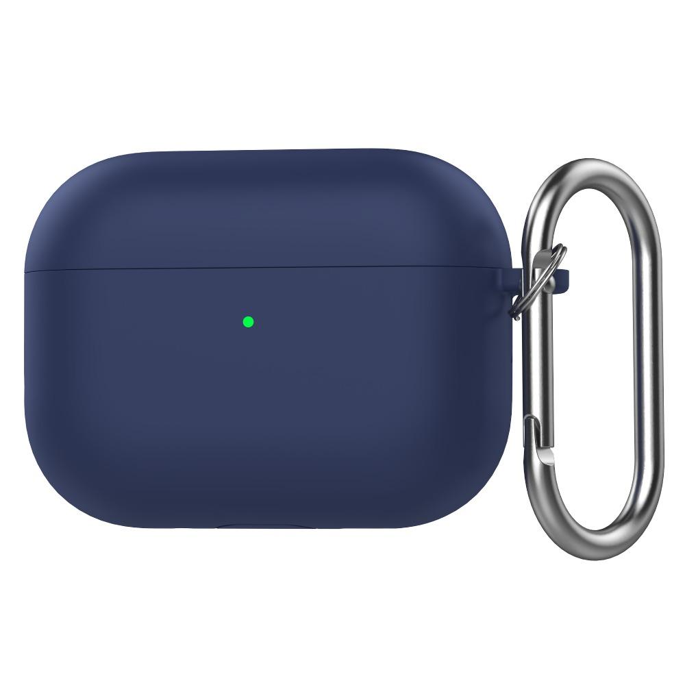 Anti-fall Earphone Case with Carabiner Silicone Earbuds Cover Shockproof Anti Scratch Charging Box Shell for AirPods Pro 3