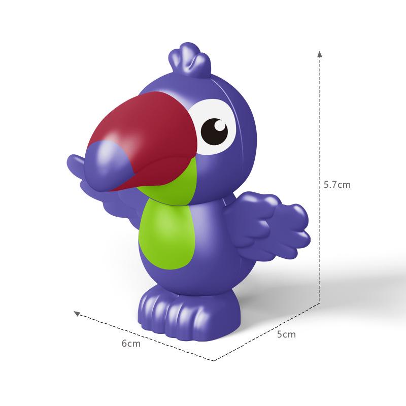 Large Animal Building Blocks for Children's Educational Play - Dolphin Set with Loose Parts