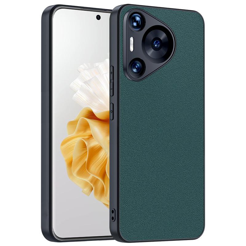 Applicable to Huawei Pura 70Pro Case Plain Leather Anti-Drop Lamb Leather Ultra Thin Leather Protective Case