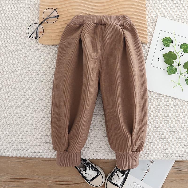Girl Baby Clothing Set Boys Winter Plush Set Baby Children Thick Coat Pants Two Piece Set