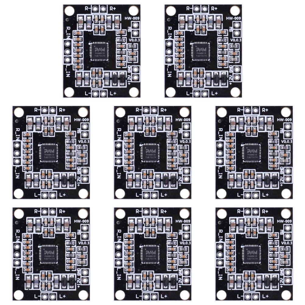 10-1pcs PAM8610 Stereo Mini Power Amplifier Board 2x15W Digital Audio Amplifier Board Class D Dual Channel