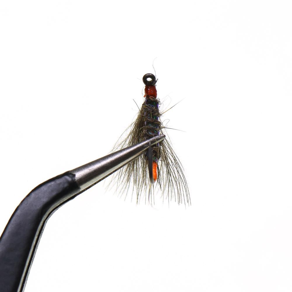 10PCS #16 CDC Emerger Dry Flies UV Reactive Floating Barbed Hook Trout Grayling Artificial Fishing Lures