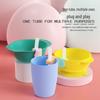 Baby Drinking Straw Set with Buckle for Soup, Porridge, and Water - Silicone Kids' Feeding Accessory