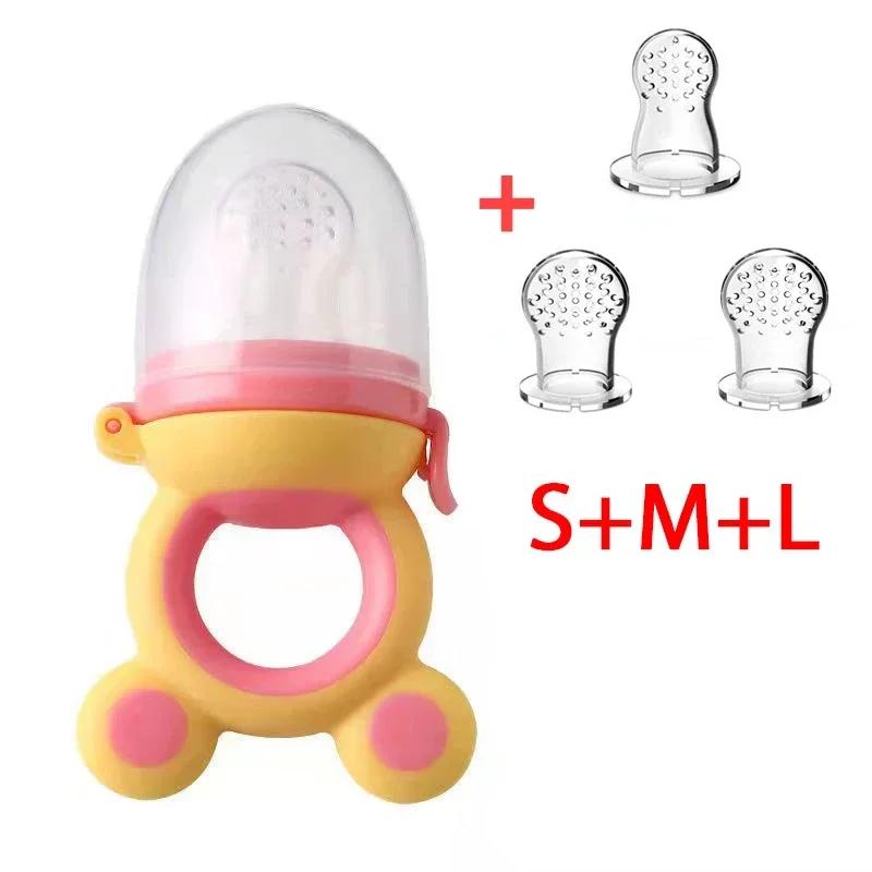 Alimentatore Frutta Cibo Silicone Senza BPA per Bambini Sacchetti Alimentazione Toddler Tettarella Nipple Soother per Neonati Masticatore Alimentazione Neonato