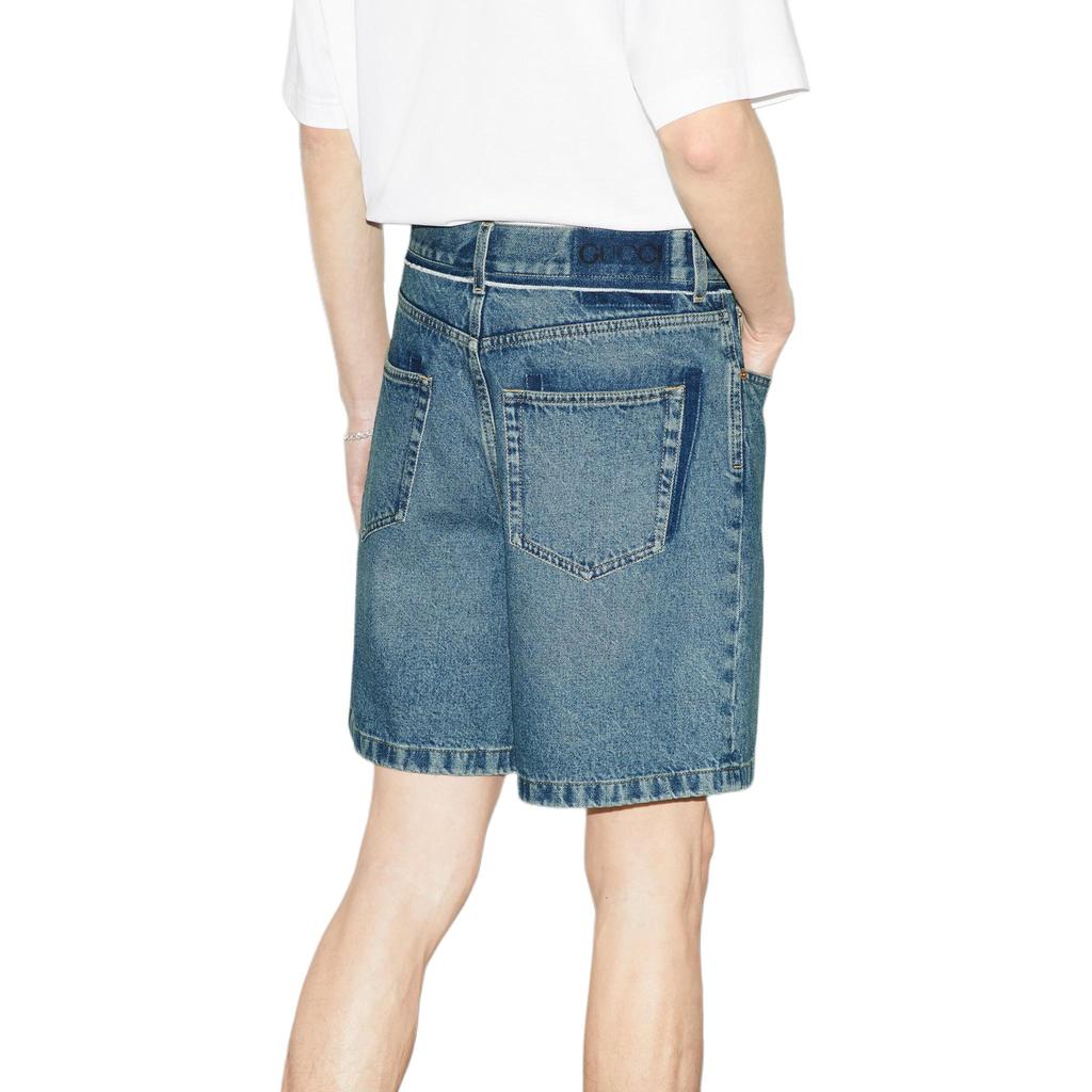 Gucci Lido Denim Shorts Men's Blue 785760-XDCYP-4597