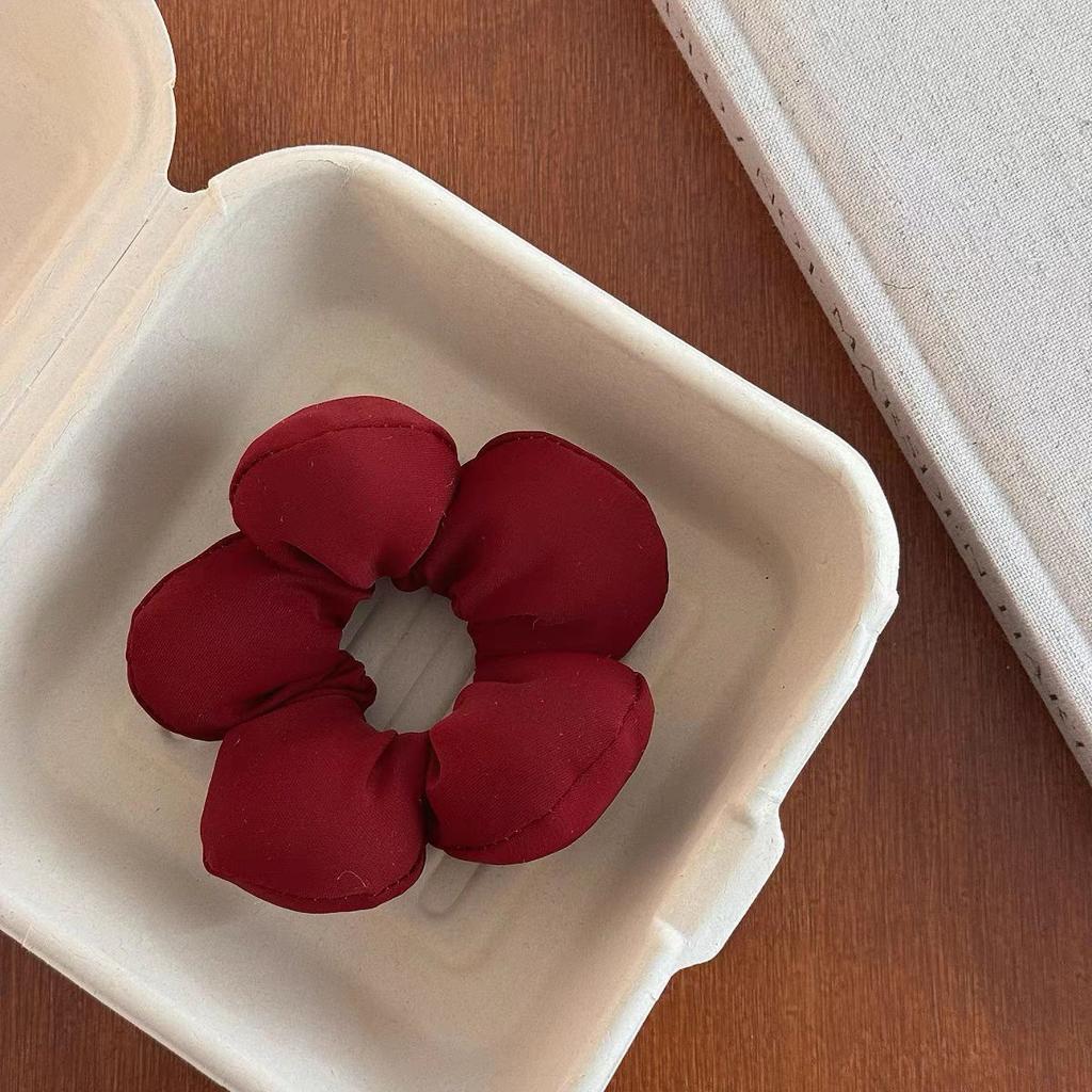 Korean New Sponge Floral Elastic Hair Bands Big Size Hair Rope Ties Women Barrettes Headwear Girls Hair Accessories