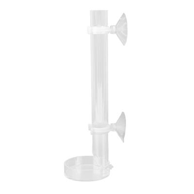 Mini Garnelenfutterrohr Acryl Transparent Kristall Garnelenfutter für Aquarium 25CM
