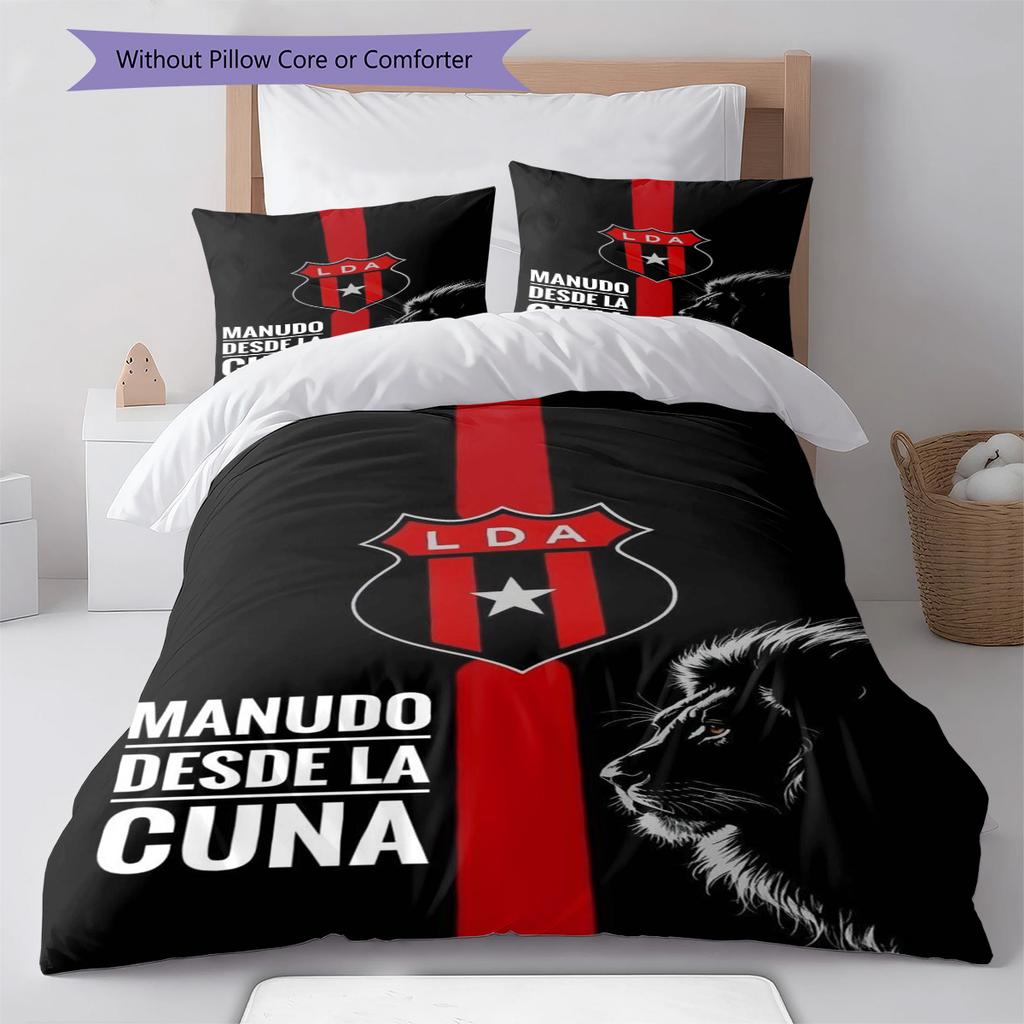 Alajuelense Logo Pattern Bedding Set Quilt Cover Pillowcase Home Decor Gift (1 * duvet cover + 2 * pillowcase, without core)