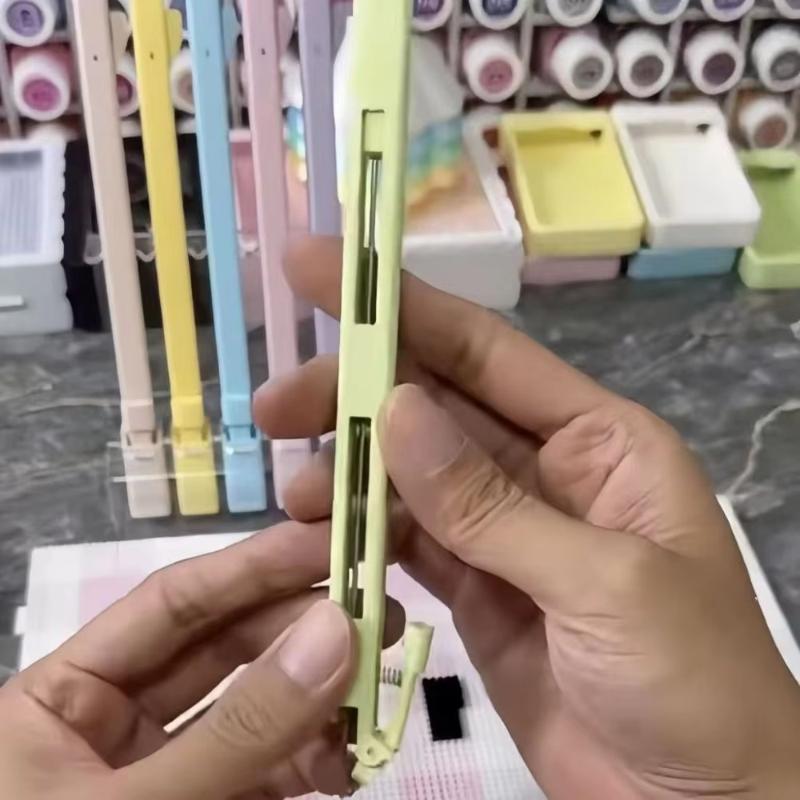 Perler Pen Press Type Long Needle Design High Precision Perler Bead Tool for Fuse Bead Creation Projects
