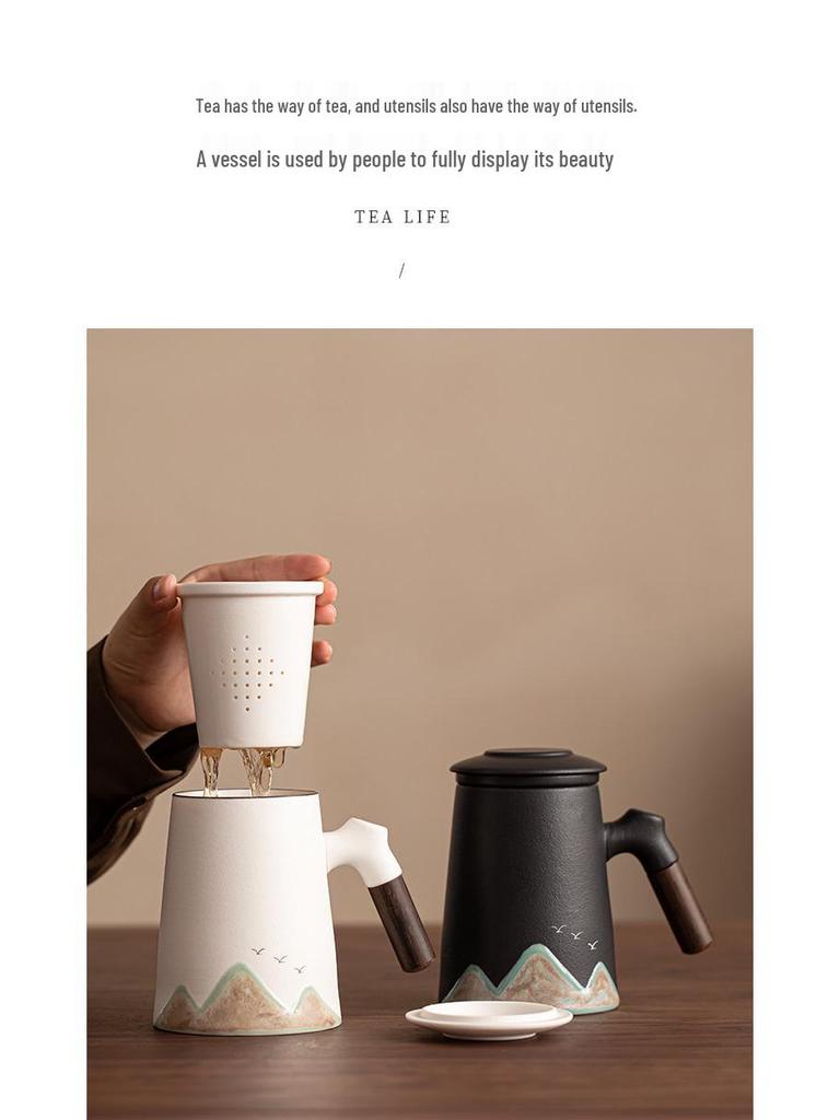 National Tide Creative Tea Set: Separable Office Mug and Kung Fu Set, Logo Customizable