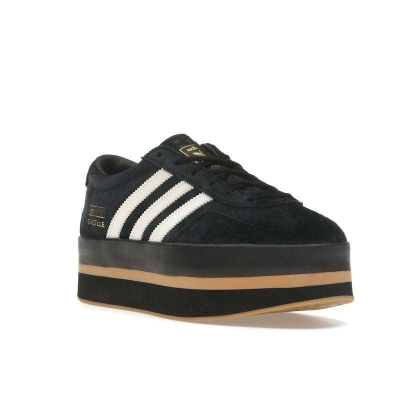 Adidas  Gazelle Stack Black Cream Gum Women Sneakers Core-Black Cream-White JS0239