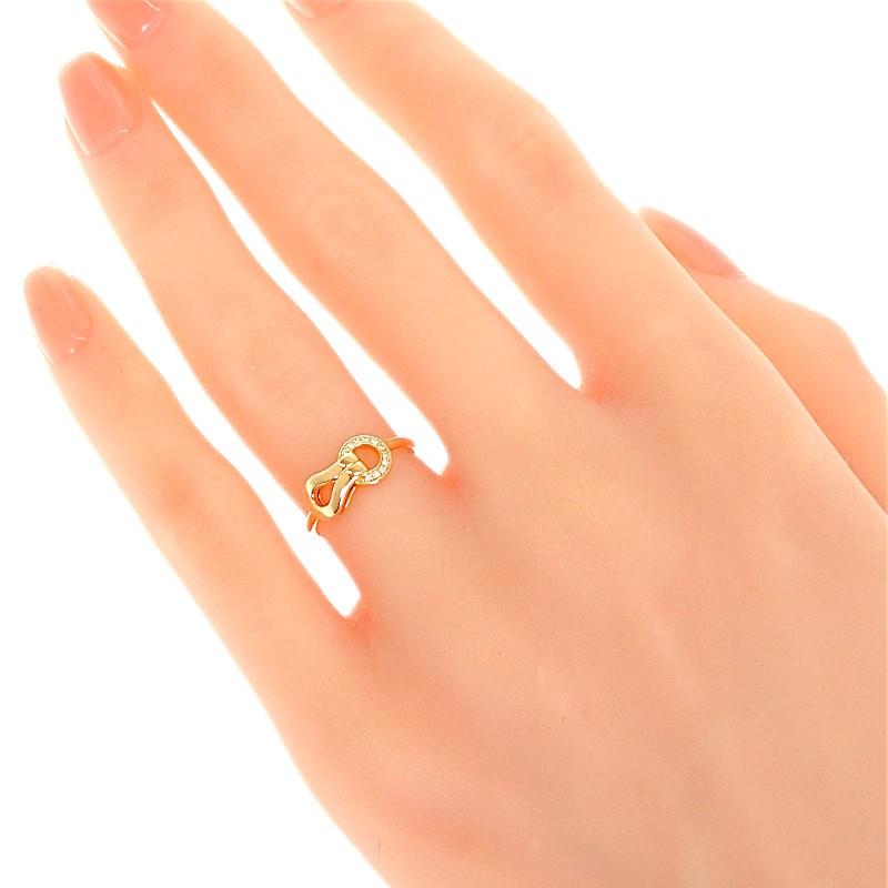 CARTIER  B4209348 #8(JP Size) ring gold K18 Pink Gold/diamond Women