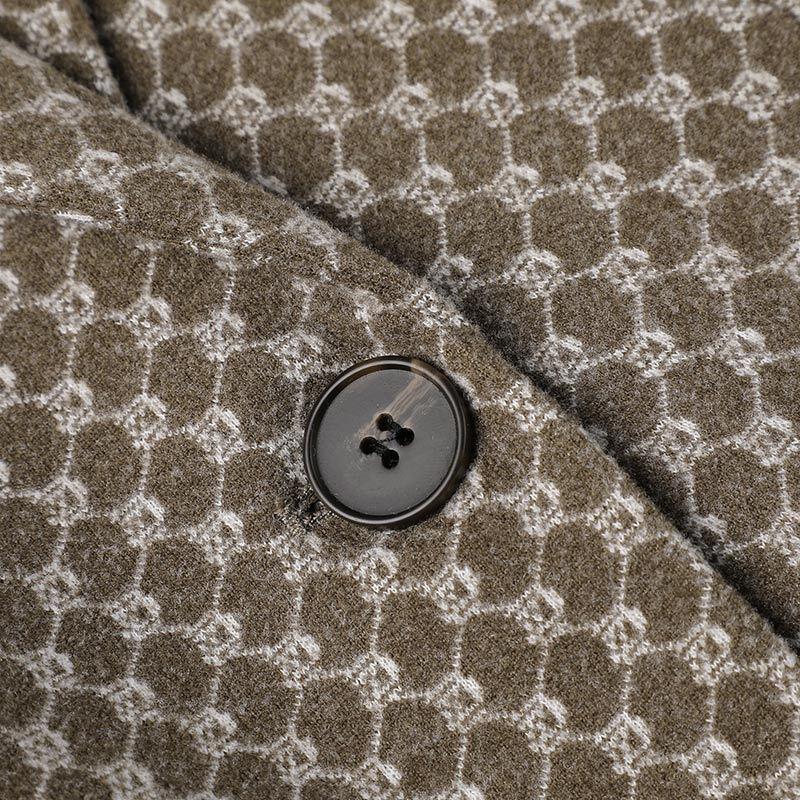 Telooman Women's Houndstooth Padded Winter Blazer